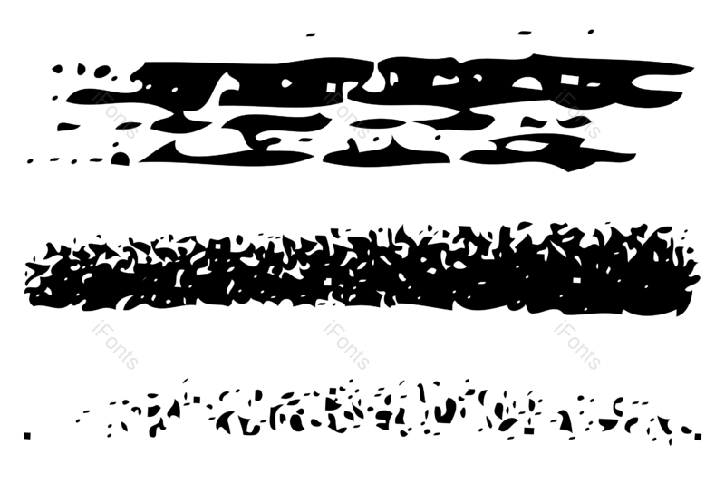 水墨图片,油画笔触元素,墨迹PNG,笔触免抠素材